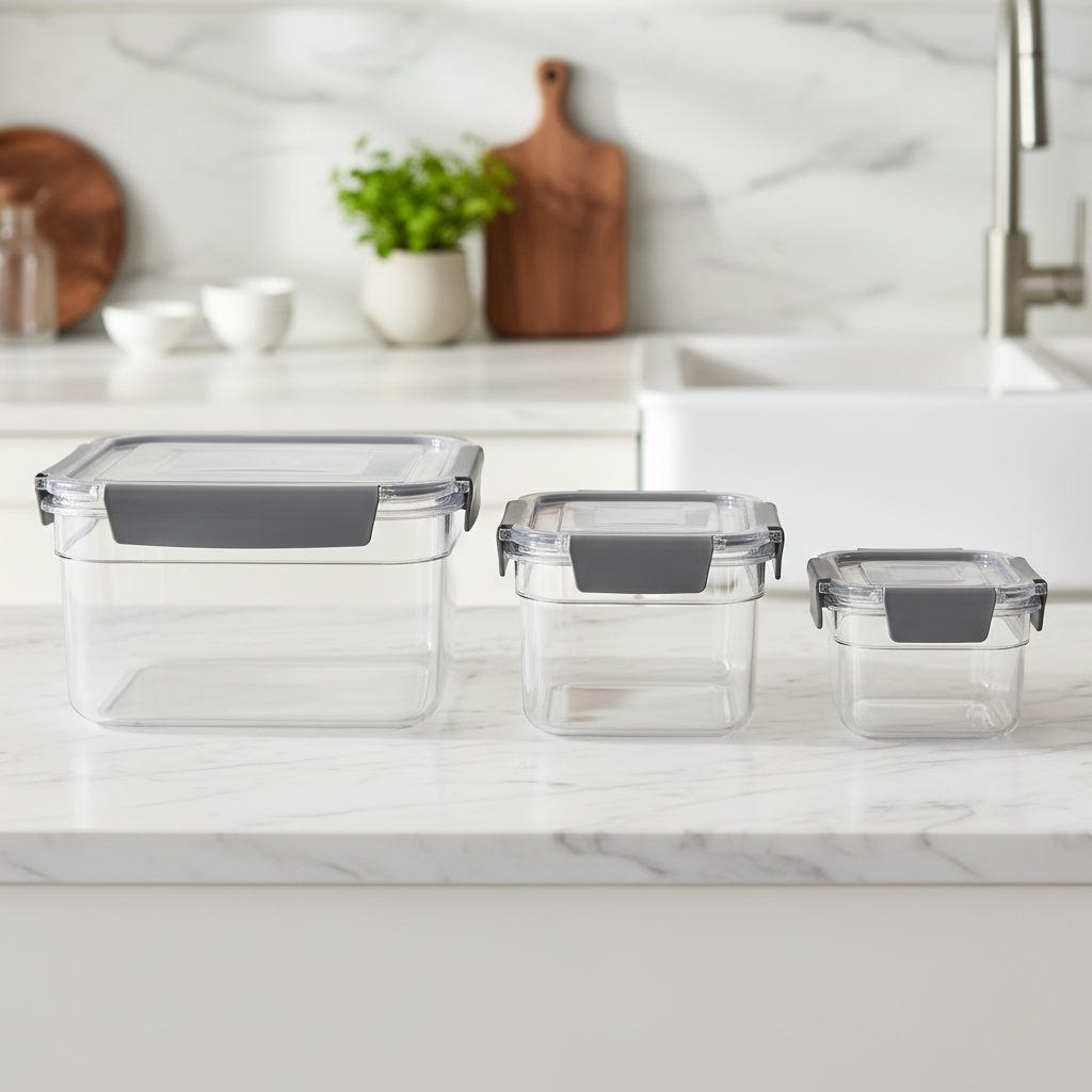 Acryllic Airtight Storage Container Set — 3 Piece