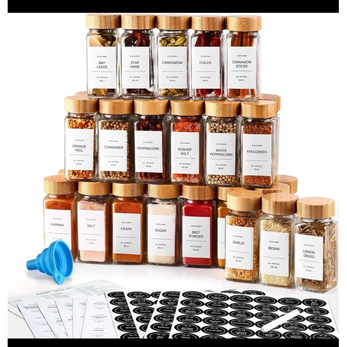 Complete Spice Jar Collection - 24 Piece Set