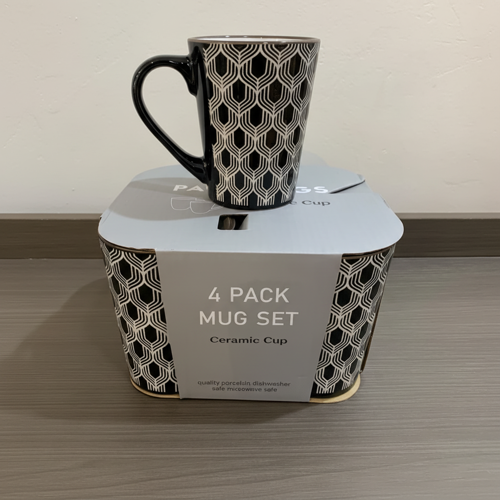 4 Pack Mug Set – Matching Mugs for Every Occasion