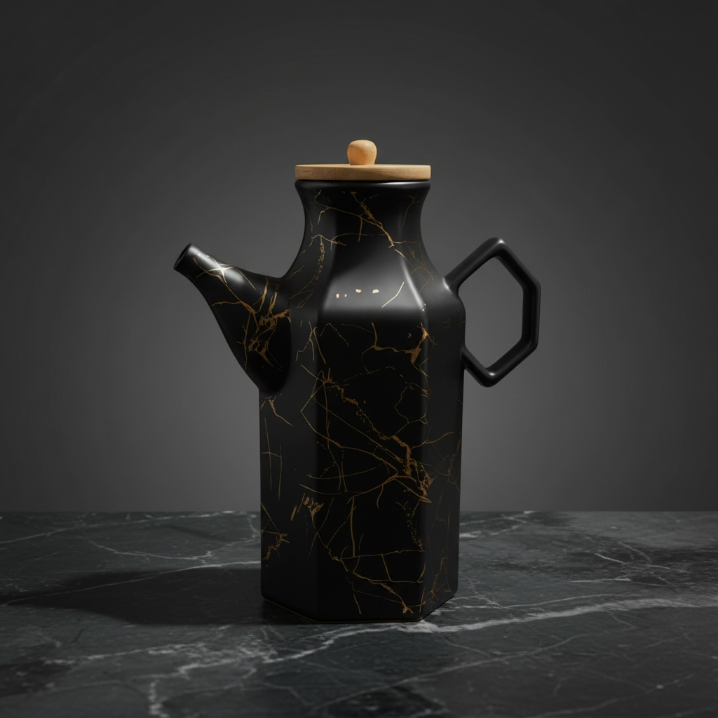 Black Marble Oil Dispenser