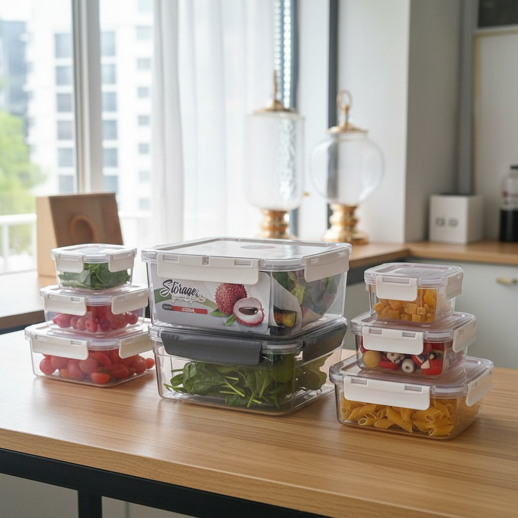 Acryllic Airtight Storage Container Set — 3 Piece
