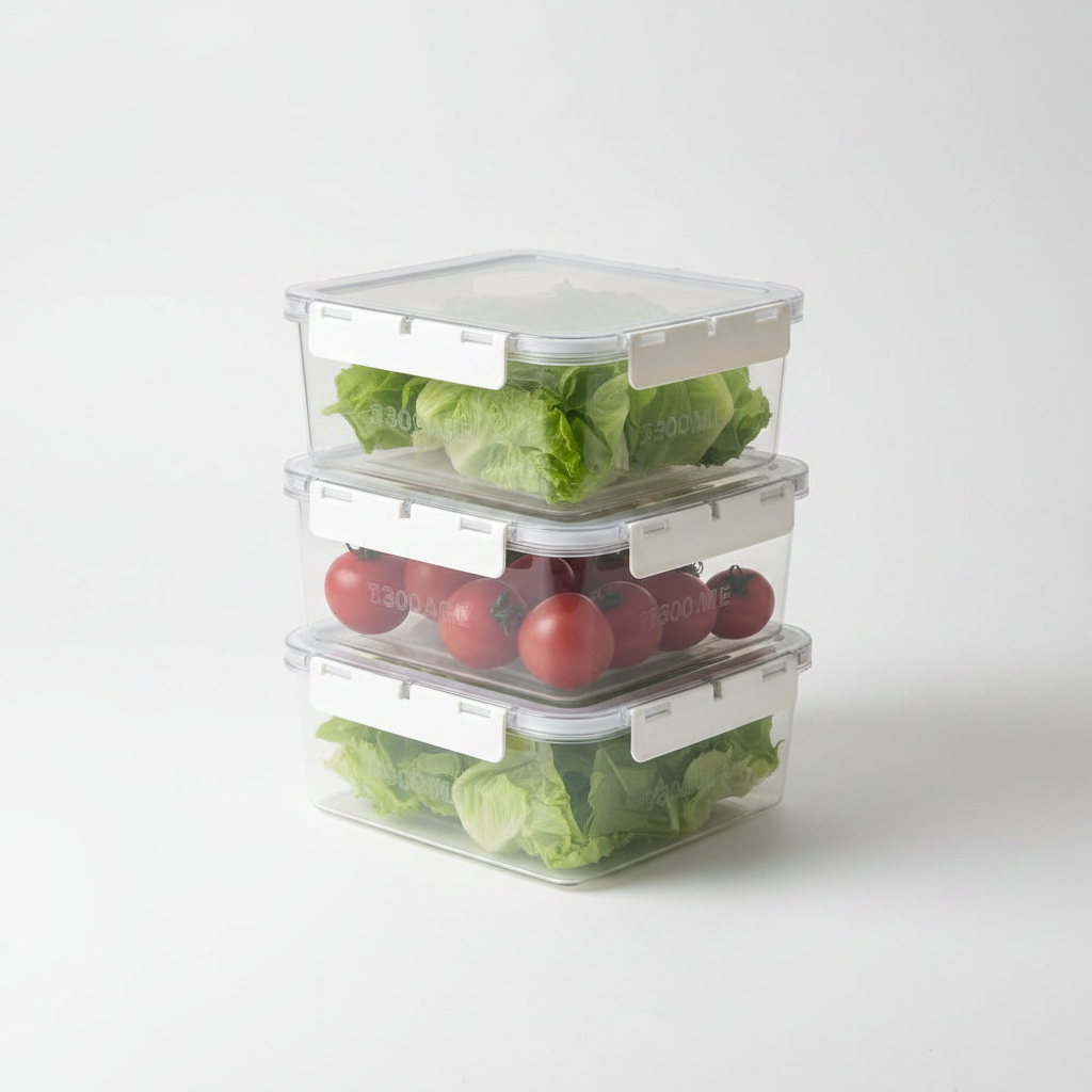Acryllic Airtight Storage Container Set — 3 Piece
