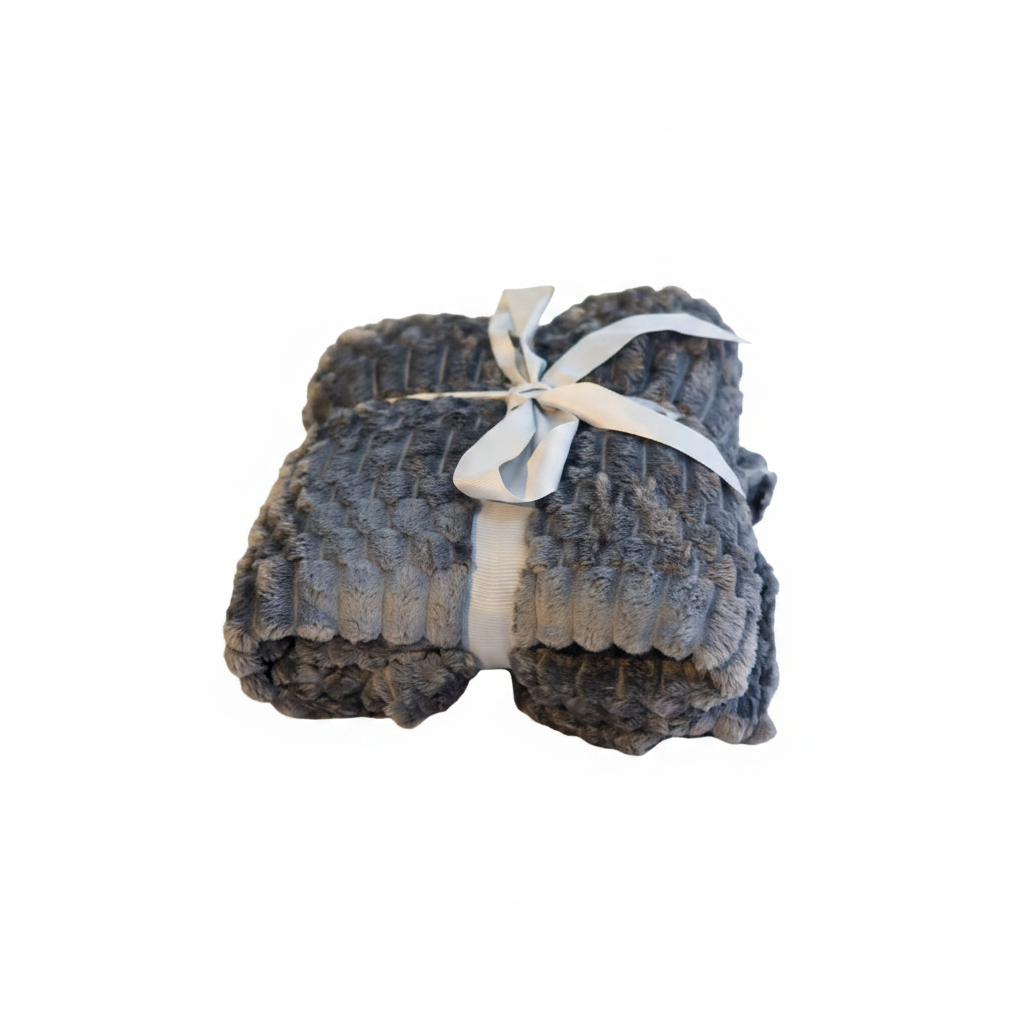 Dark Gray Throw Blanket 1:1