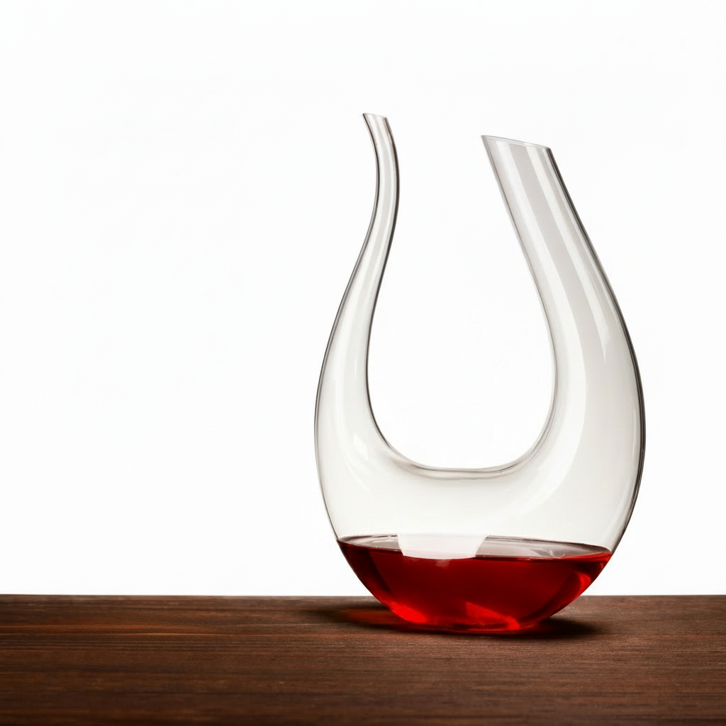 U-Shaped Wine Decanter – Modern Glassware for Superior Wine Aeration