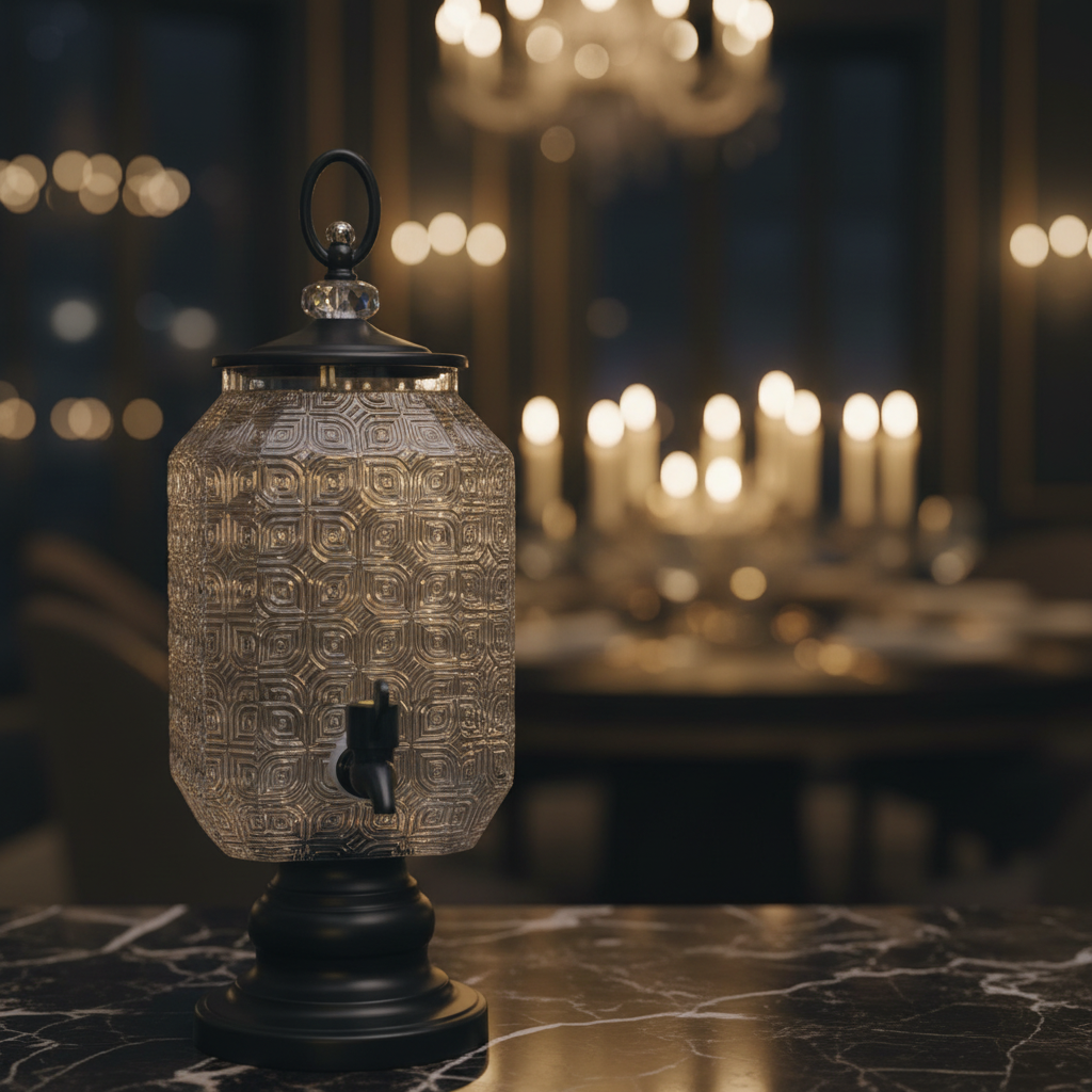 Glass Decanter - Elegant Background