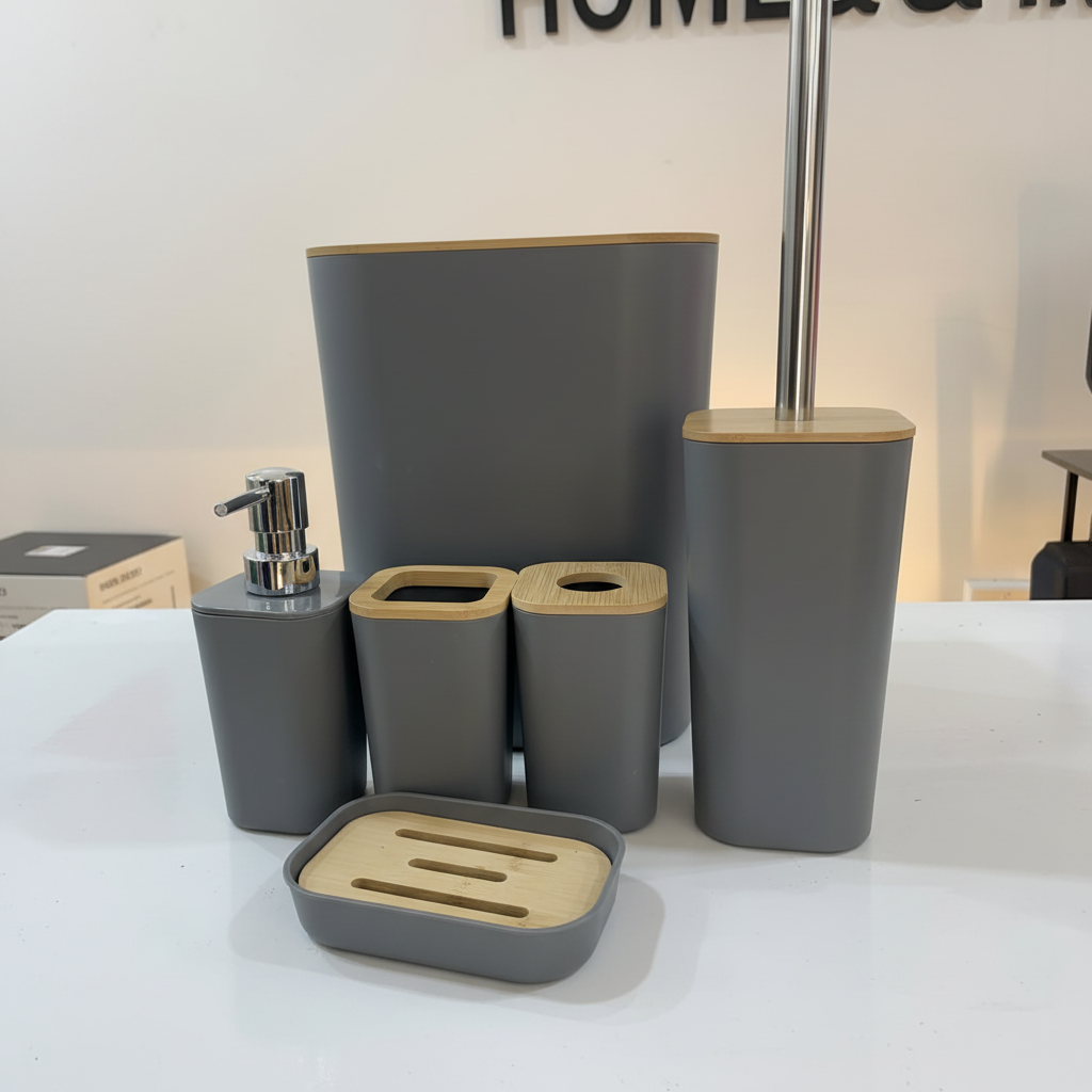 Grey Bathroom Set
