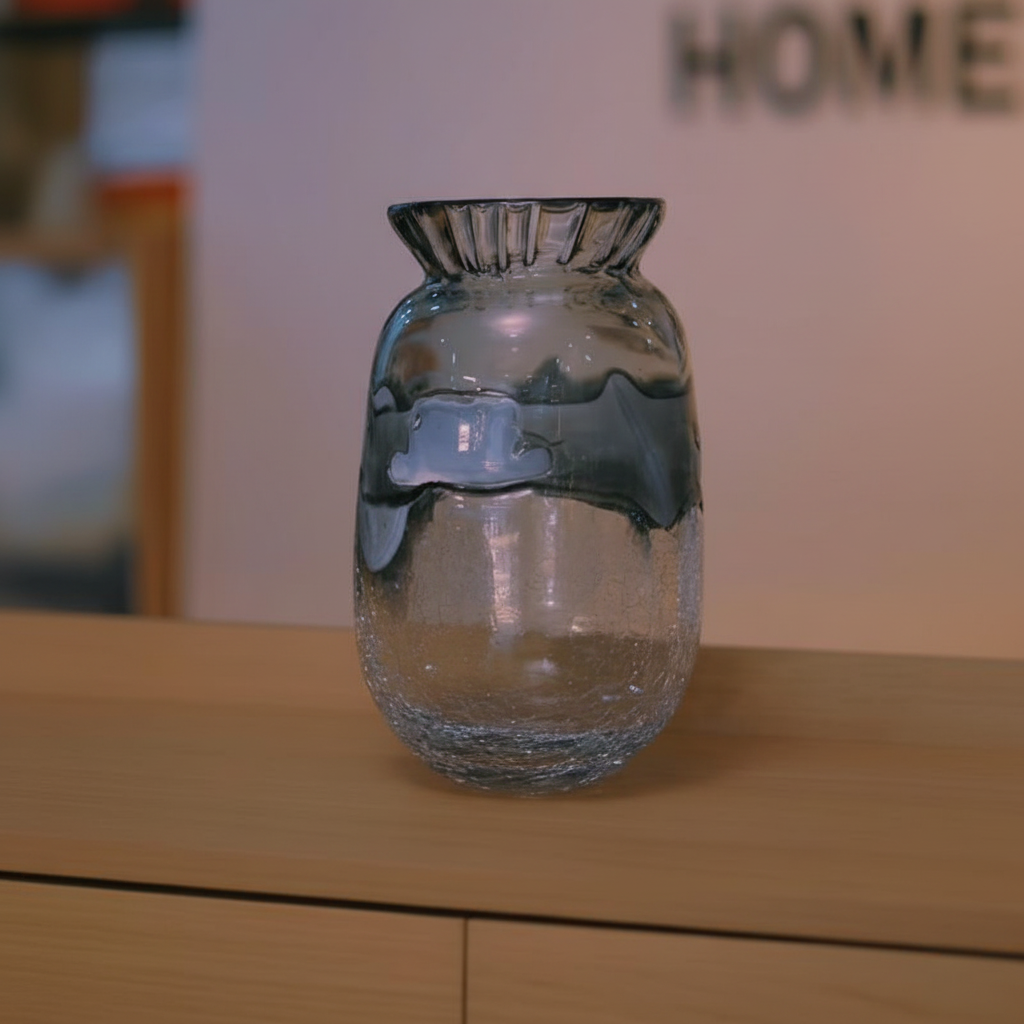 Grey Glass Vase – Square Format
