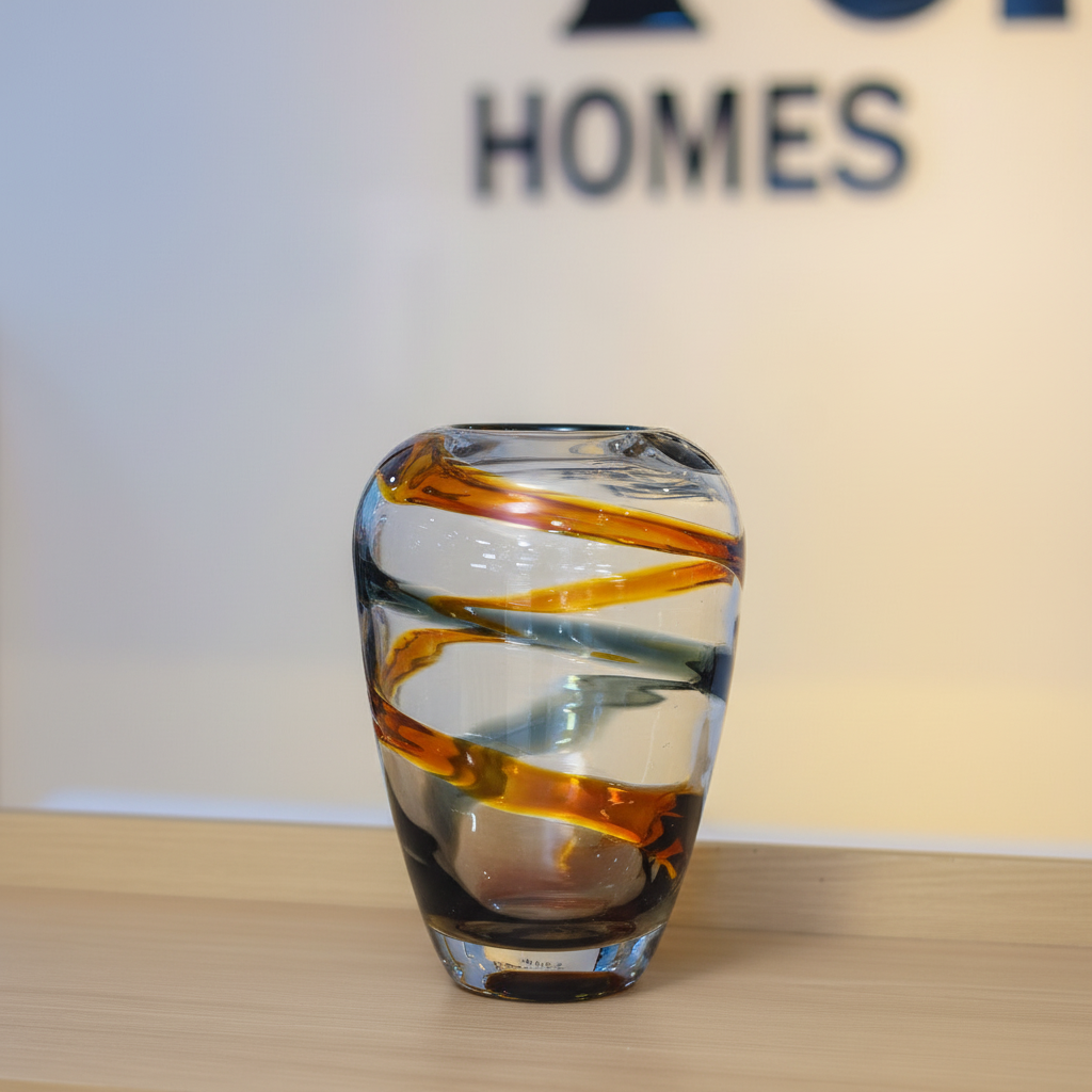 Hand-blown Art Glass Vase