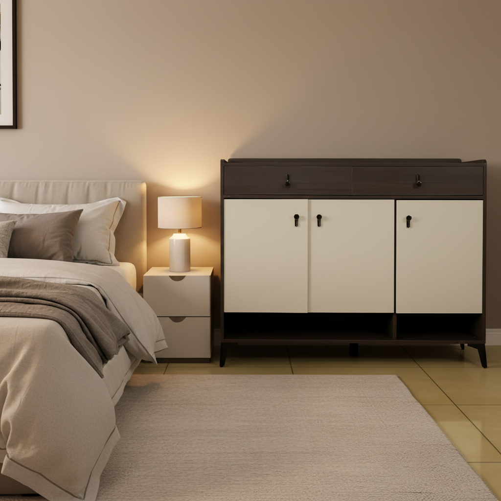 Luxe Cabinet – Dark Brown Corrected Base