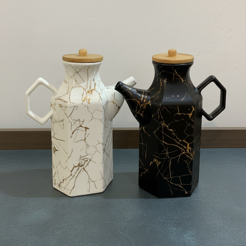 Marble Oil Dispenser Set