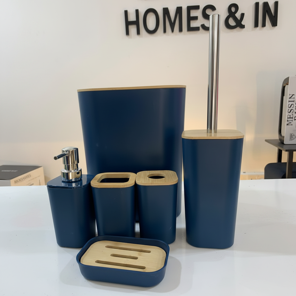 Navy Blue Bathroom Set 1:1