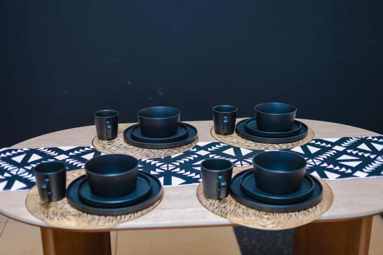 Navy Dinnerware Banner