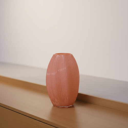Pink Textured Ceramic Vase – No Borders