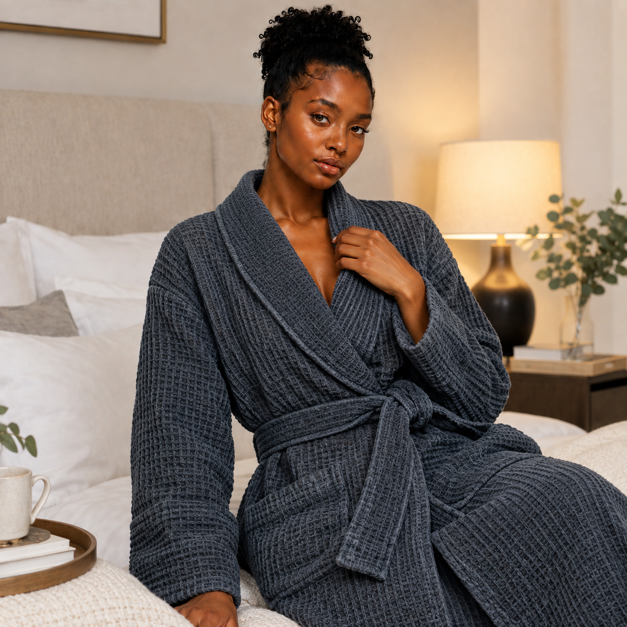 Luxurious Grey Bathrobes