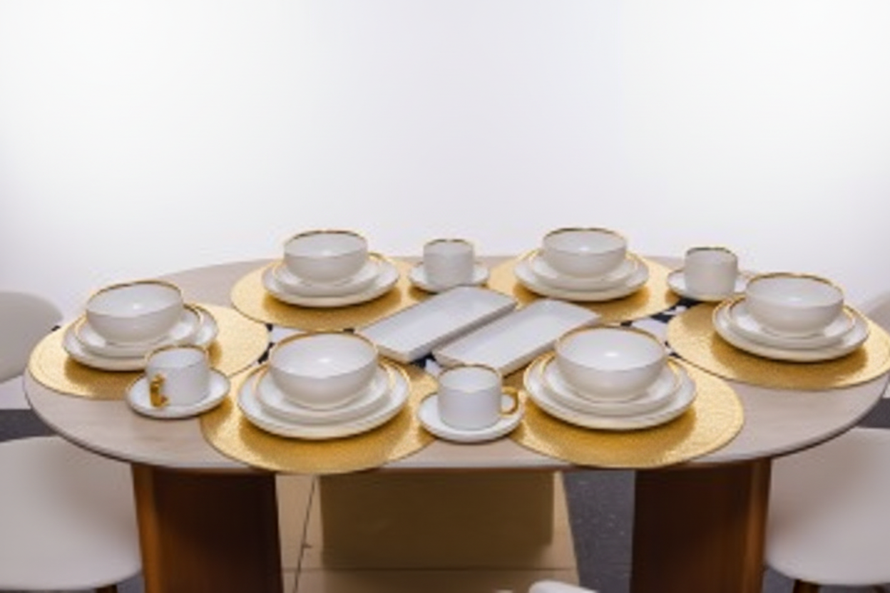 Sharp 32-piece dinnerware set