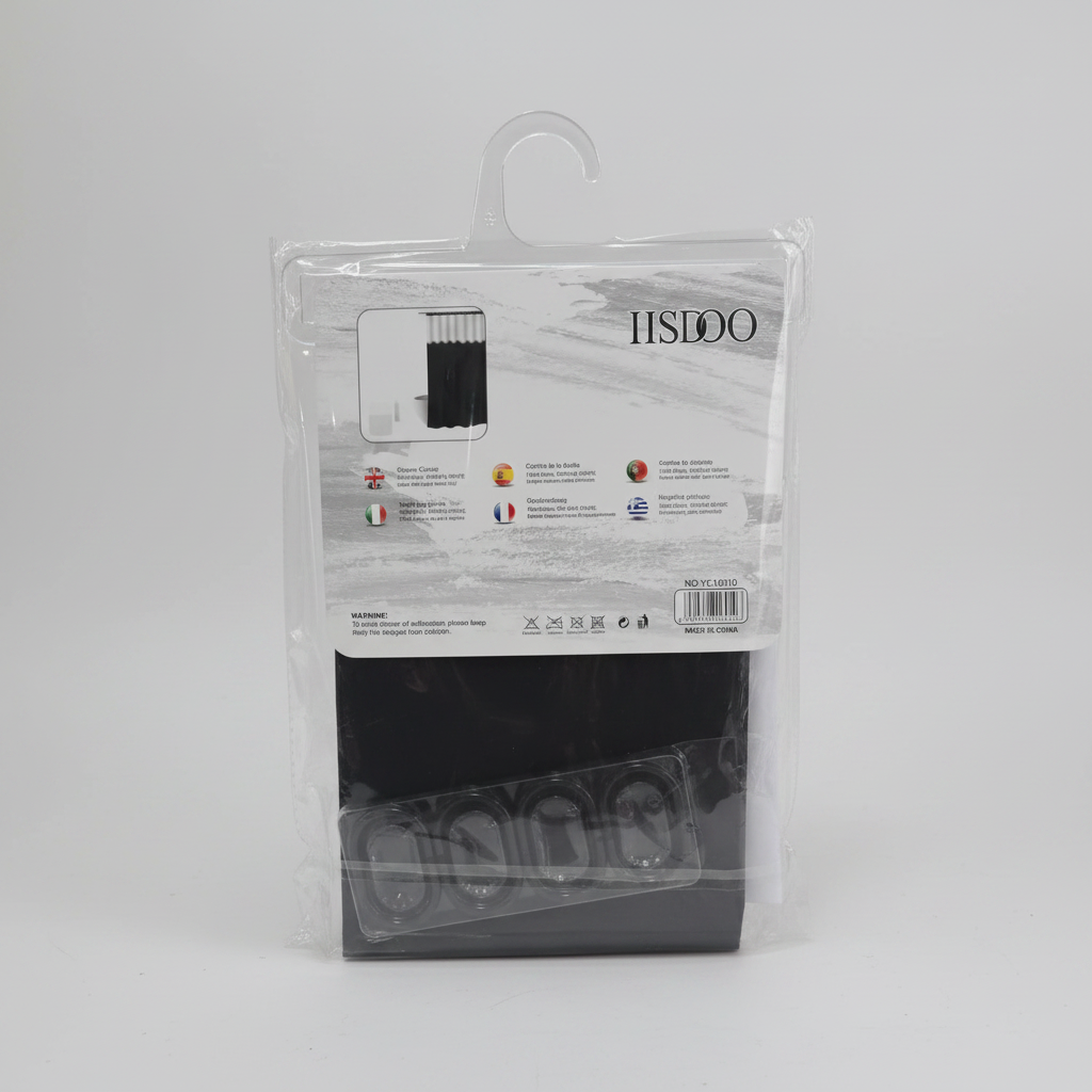 Shower Curtain Back - Black 1:1