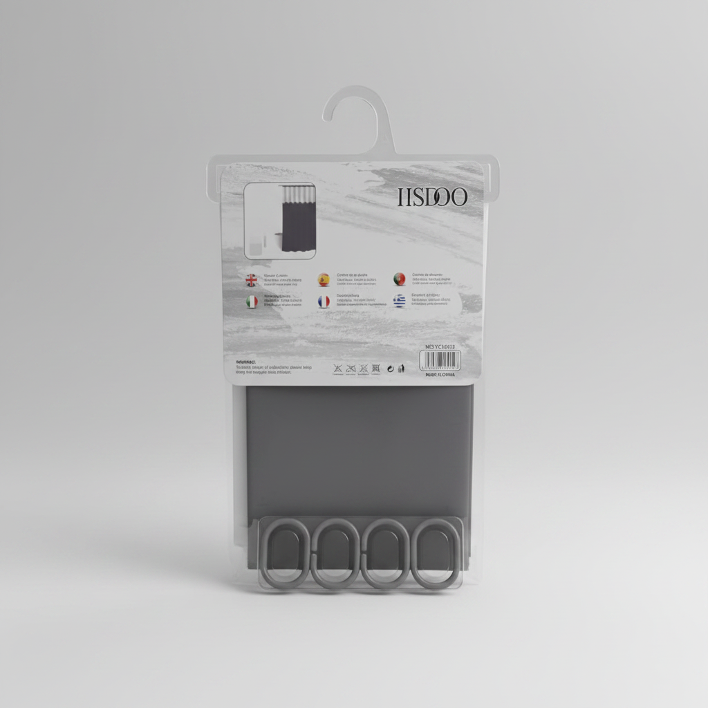 Shower Curtain Back - Grey 1:1