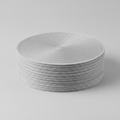 Silver Spiral Table Mats — Stacked