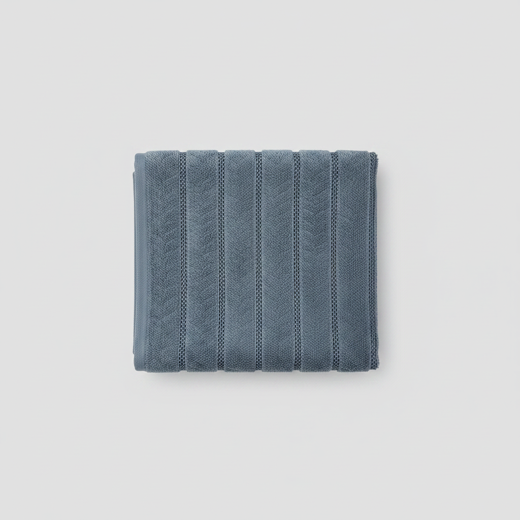 Steel Blue Stripe Towel