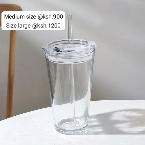 Clear Drinking Glass Mugs with Straw – Fun & Stylish Mason Jar Glasses for Every Drink