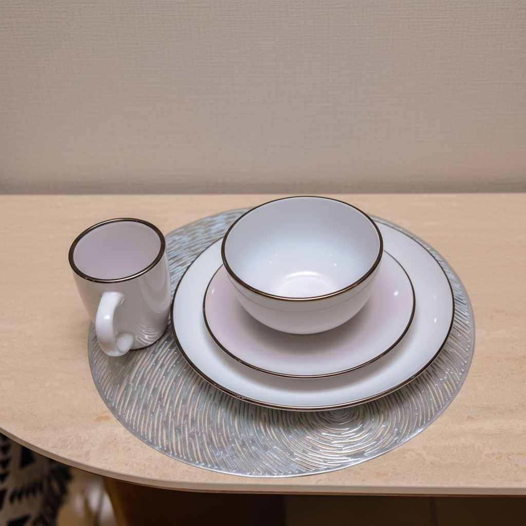 White Ceramic Dinnerware Set