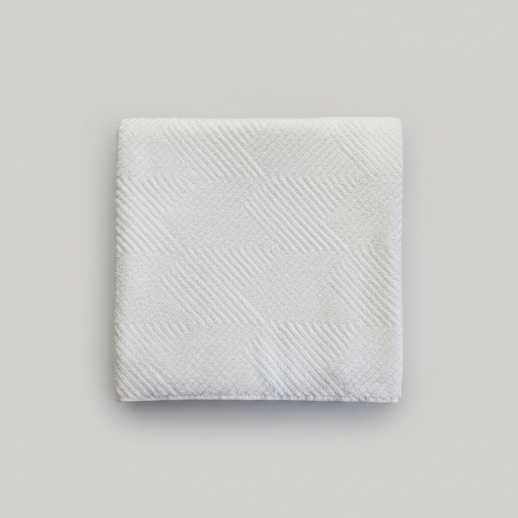 White Jacquard Towel