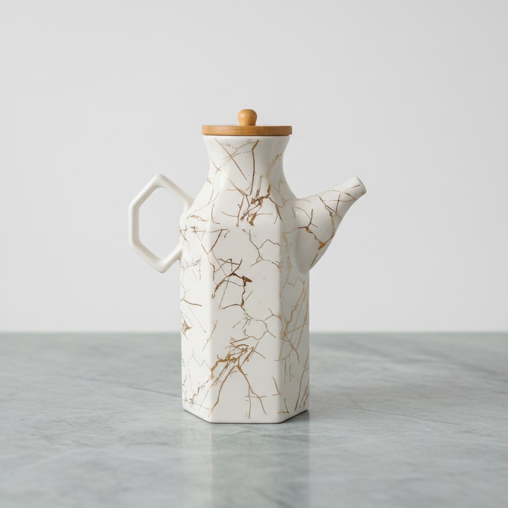 White Marble Oil Dispenser